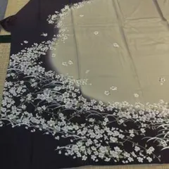 訪問着 桜文様 紫ぼかし染め 正絹 ガード加工 - メルカリ