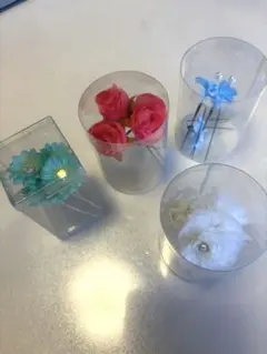 合成花髪飾り4色セット