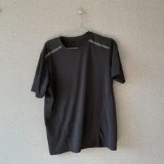 メンズ ブラック 半袖 スポーツTシャツ