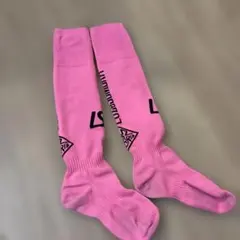 L.S. ピンク 膝上丈ソックス　ルース