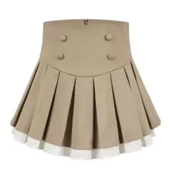 andwang Double Ribbon Accent Skirt ベージュM ANDWANG Double Ribbon Accent Skirt ベージュM - メルカリ