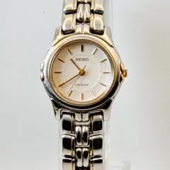 SEIKO エクセリーヌ コンビ レディース クォーツ 新品電池 稼働品 日本製