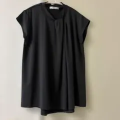 DoCLASSE フレンチスリーブ　カットソーブラウス ダークグレーのサムネイル