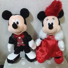 ミッキー・ミニー タキシードビッグバンドビートぬいぐるみバッチセット
