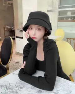 リボンバケットハット