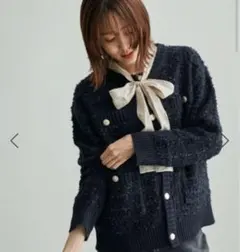 ハイネックカーディガン