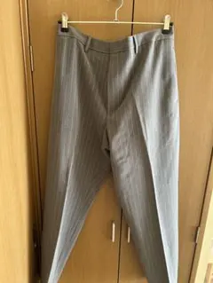 新品CITEN グレー ストライプ スラックスL