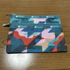 LeSportsac カモフラージュ柄 ポーチ