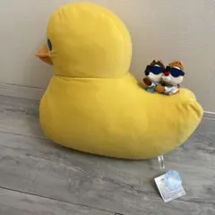 ディズニー　スイスイサマー　クッション　チップ　デール　アヒル　ぬいぐるみ