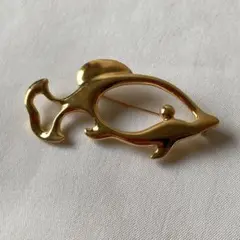 イヴサンローラン 90s ブローチ コスチュームジュエリー 魚のサムネイル