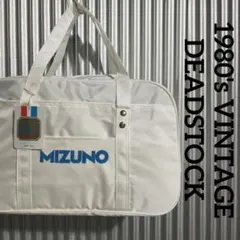 希少デッドストック 80s ミズノ スクバ 旧ロゴ 昭和レトロ ブルー 
