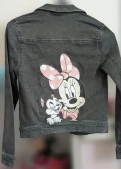 ミニーマウス 刺繍デニムジャケット　ディズニー　130くらい