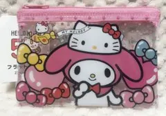 サンリオ ハローキティ 50周年 フラットポーチ マイメロディ
