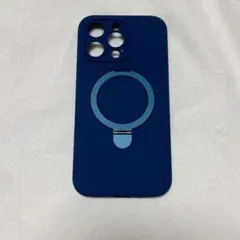 液体シリコンケース 磁気スタンド付き iPhone 15 Pro Max用