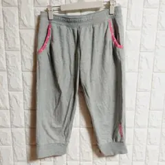 adidas neo（アディダスネオ）クロップド　スウェットパンツ　グレー　Ｌ㊷のサムネイル