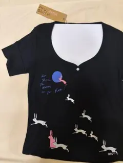 Paul Smith ラビット柄 半袖Tシャツ 黒のサムネイル