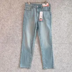 難あり 新品タグ付【麗しデニム】 ストレッチ ストレート デニム パンツ(64)