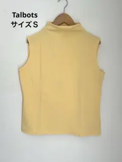 Talbots ノースリーブハイネック イエロー 無地 カジュアル　タルボットＳ