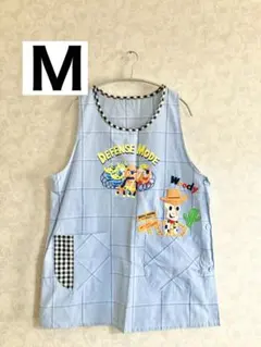 レディースエプロン M 刺繍 トイストーリー ディズニー リトルグリーンメン