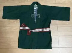 緑色法被 4号 綿100% 背面刺繍付き