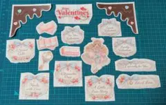 バレンタイン ダイカット♥激かわ　素材セット コラージュ