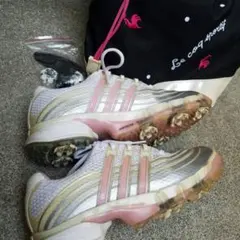 adidas ゴルフシューズ 22.5センチ le coqシューズケース付き