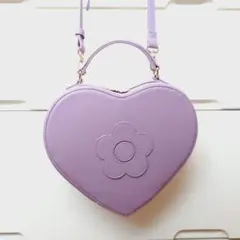 MARY QUANT マリクワ　ハートダイカット2 2WAYショルダー　パープル