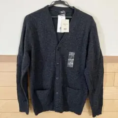 UNIQLO ラムウール カーディガン L ダークグレー
