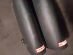 HUNTER 黒 長靴・レインブーツ