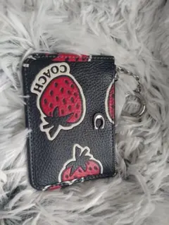 COACH ストロベリー柄 コインケース カードケース
