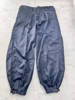 白鷺 ネイビー ワークパンツ 裾絞り