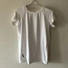 adidas ホワイト ラグランスリーブ Tシャツ