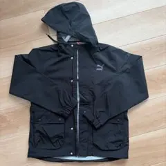 PUMA フード付きナイロンジャケット ブラック