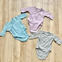 長袖ボディスーツ 3点セット 60cm ユニクロ