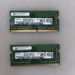 Samsung DDR4 メモリ 8GB 2枚（16GB）　PC4-2666V
