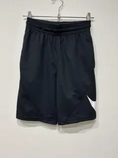 Nike DRI-FIT ブラックショートパンツ ビッグスウォッシュ Sサイズ