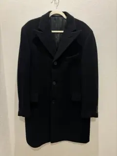 メンズティノラス カシミヤ混 ダブルチェスターコート ロング丈