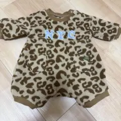 ヒョウ柄 ロンパース