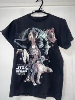 90s スターウォーズ エピソード1 Tシャツ ヴィンテージ ムービーT 黒 M