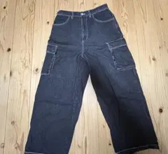 古着屋VISION STREET WEAR ブラックカーゴパンツ M