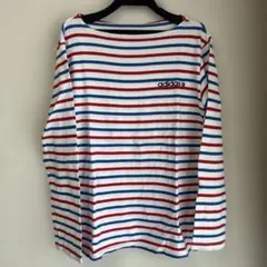 adidas ストライプ ボーダー　長袖Tシャツ