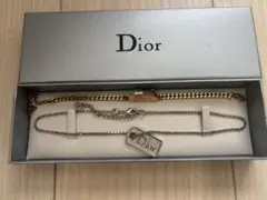 Dior ロゴ　ネックレス　ブレスレット　箱付き　ヴィンテージ　USED