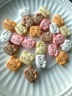 残りわずか　キティちゃん　クッキー　デコレーションパーツ　25個セット