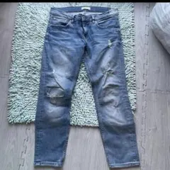 ZARA WOMAN ストレッチ ダメージ スキニージーンズ 36