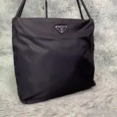 상태좋음 PRADA プラダ トートバッグ ショルダーバッグ ハンドバッグ 三角ロゴ