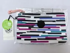 未使用 Kipling キプリング ポーチ ダイナミックストライプのサムネイル