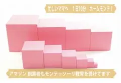【Eri様専用】モンテッソーリ　ピンクタワー　感覚教育
