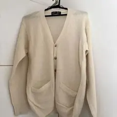 イーストボーイ アイボリー Vネック スクールカーディガン ホワイト サイズ9