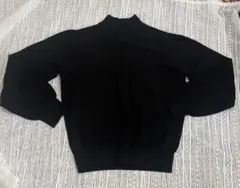 ハイネックニット 黒