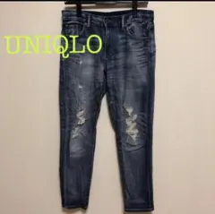 UNIQLO ダメージジーンズ　パンツ　デニム  レディース